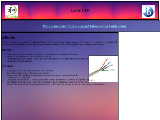 Cable UTP screenshot