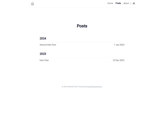 posts/page/1 screenshot