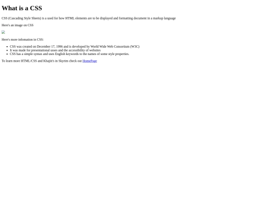 CSS screenshot