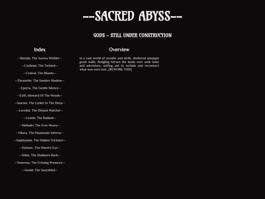 SacredAbyssGods screenshot