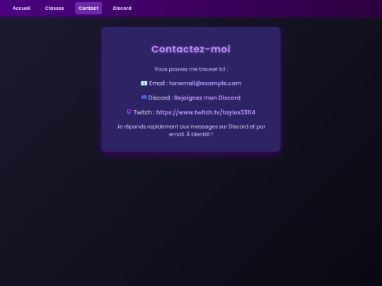 contact screenshot