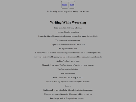 blog screenshot