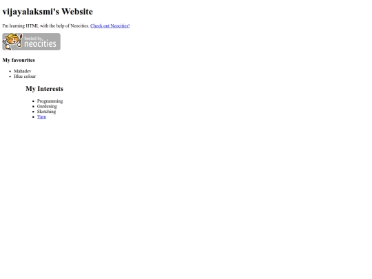 index screenshot