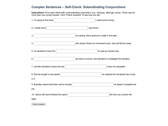 subordinating_conjunctions_quiz screenshot