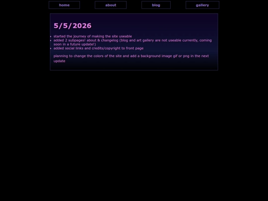 changelog screenshot