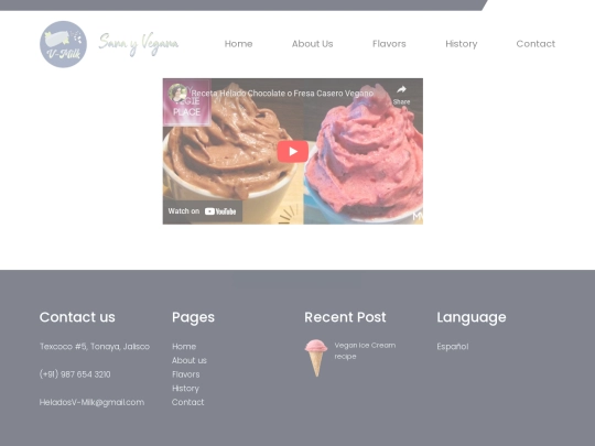 Helados V-Milk/videoEN screenshot