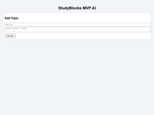 StudyBlocks screenshot