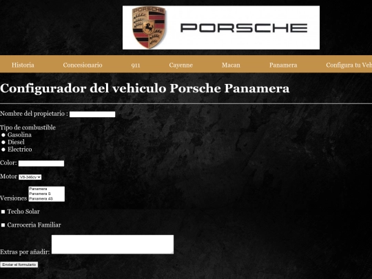 formularioPanamera screenshot