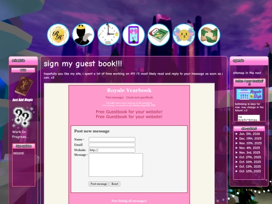 html/guestbook screenshot