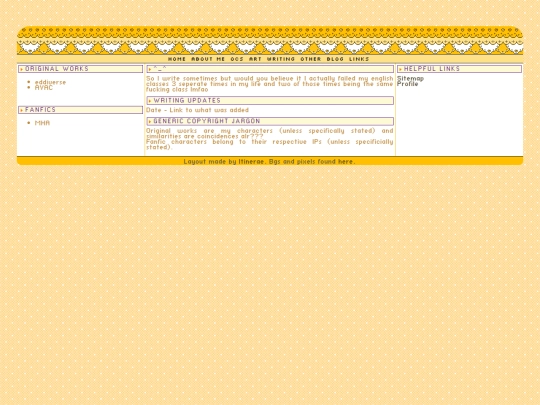 Writing screenshot