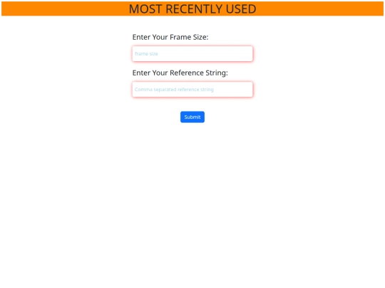 Page/MRU screenshot