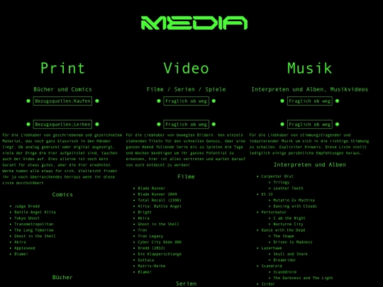 Medien screenshot