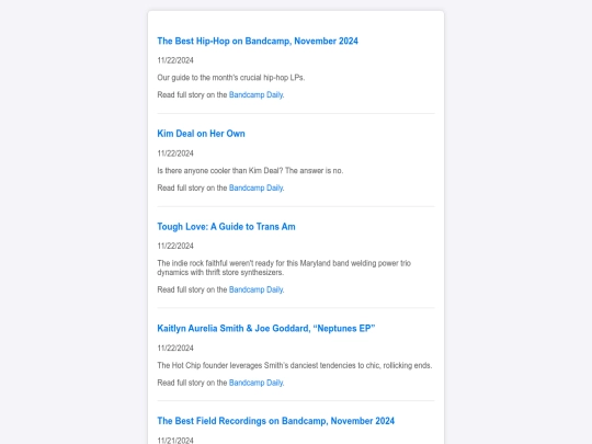 feed/bandcamp screenshot