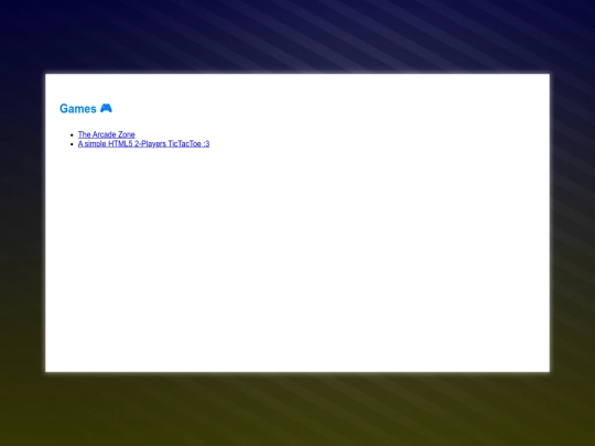 games screenshot