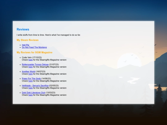 reviews screenshot