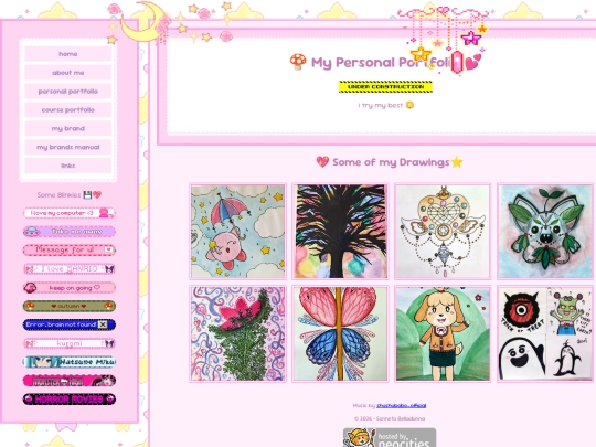 personal portfolio screenshot