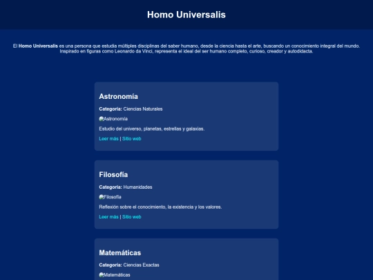 Eduverse/homo/Universales/blogs screenshot