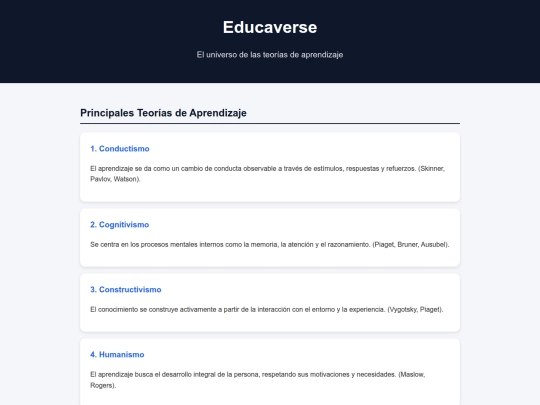 Eduverse/teorias screenshot
