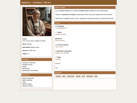 mainstream/myspace/oldart screenshot