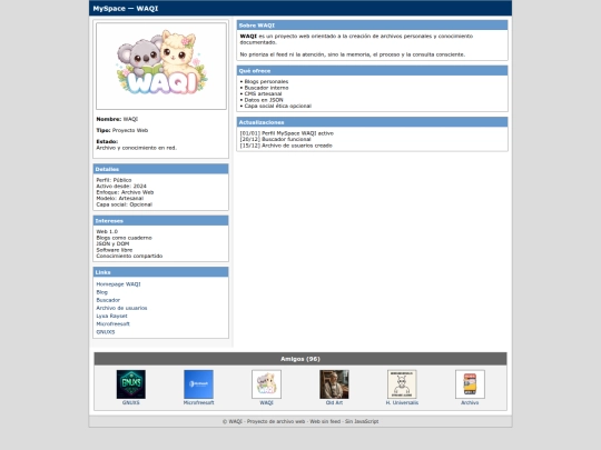 mainstream/myspace/waqi screenshot