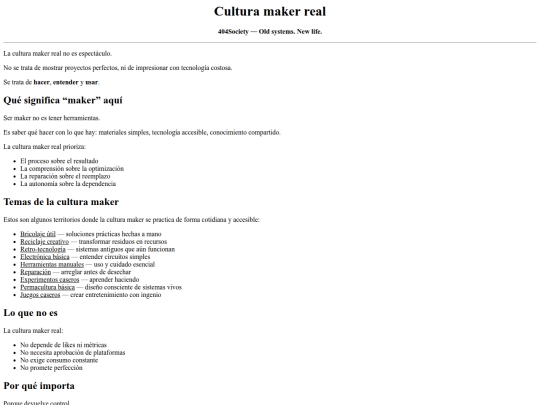 waqi/webwaqi/web1/archivo/404Society/cultura-maker screenshot