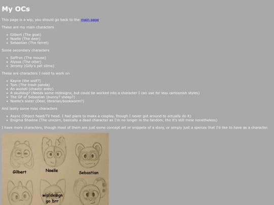 OCs screenshot