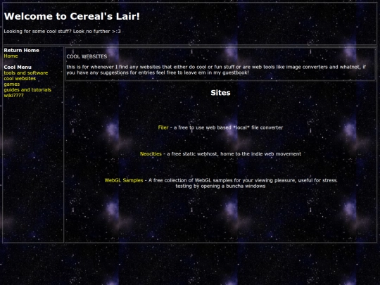 subpages/coolstuff/cool-websites screenshot