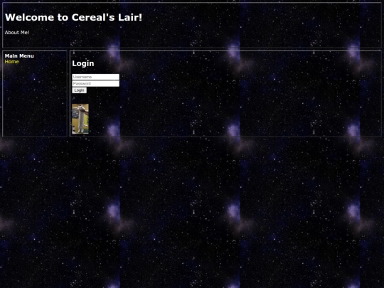 subpages/login screenshot