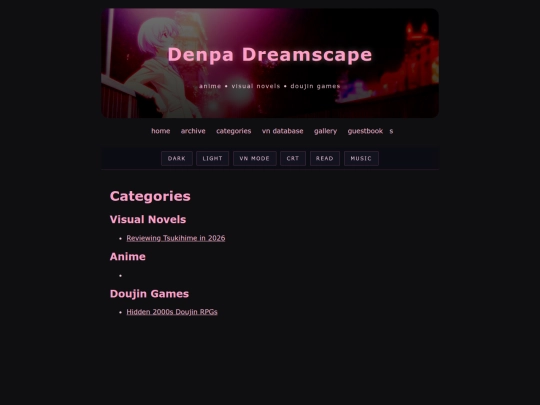 categories screenshot