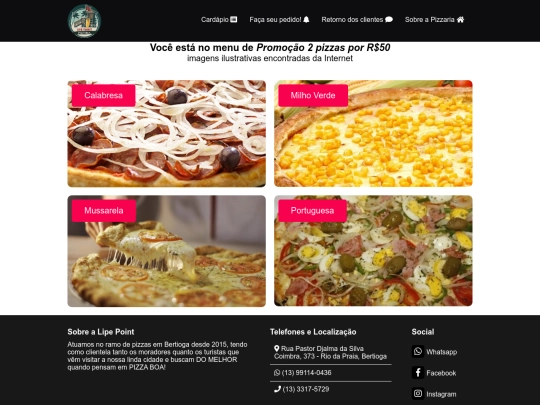 cardapio/promocao screenshot