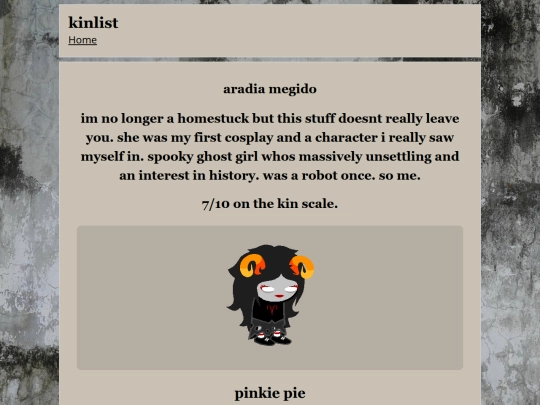 INDEXI/kinlist screenshot
