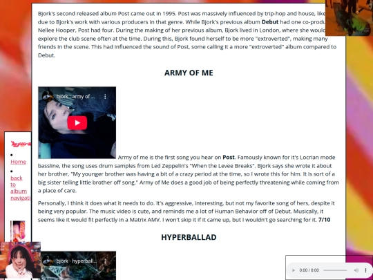 MUSICK/bjork/post screenshot