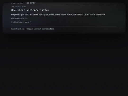 logs/template screenshot