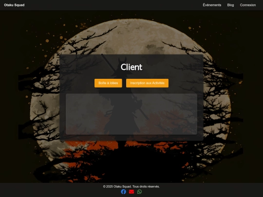 login/client screenshot
