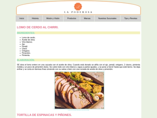 recetas screenshot