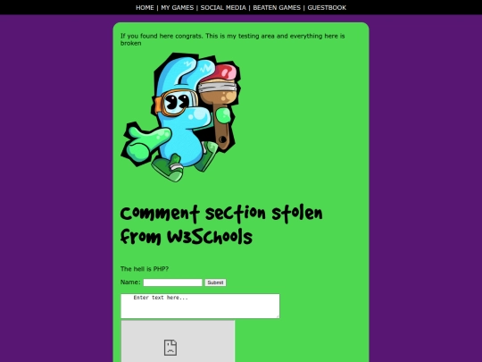 testing screenshot