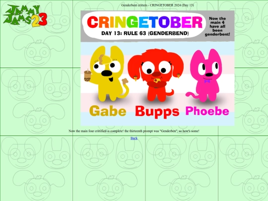 art/cringetober13_genderbentcritters screenshot