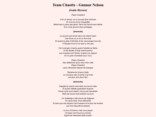 lyric/team_chaotic screenshot
