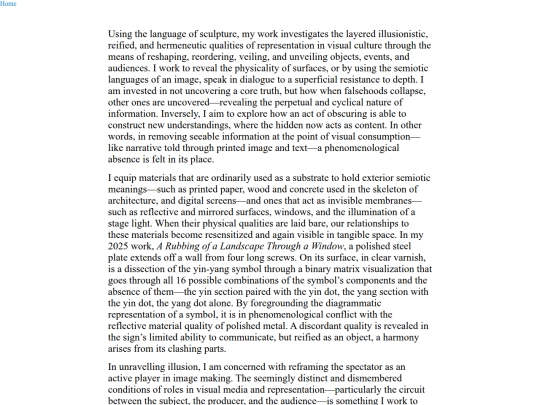 artist-statement screenshot