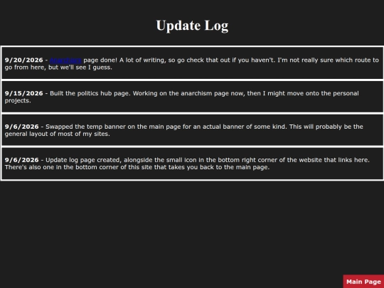 updates screenshot
