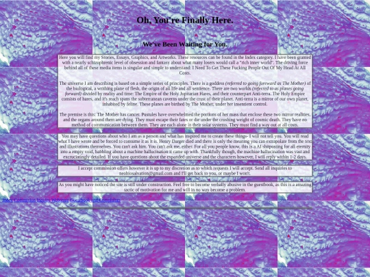 front page screenshot