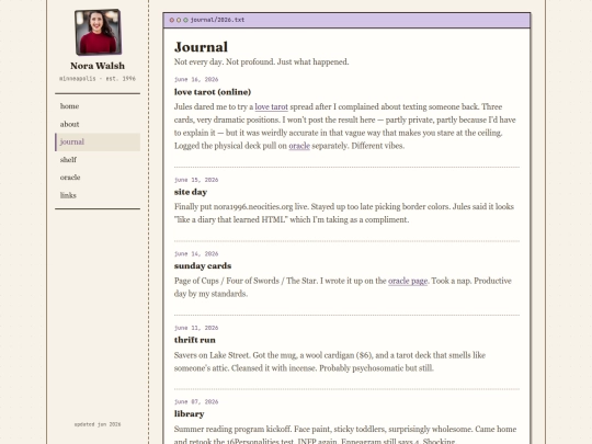 journal screenshot