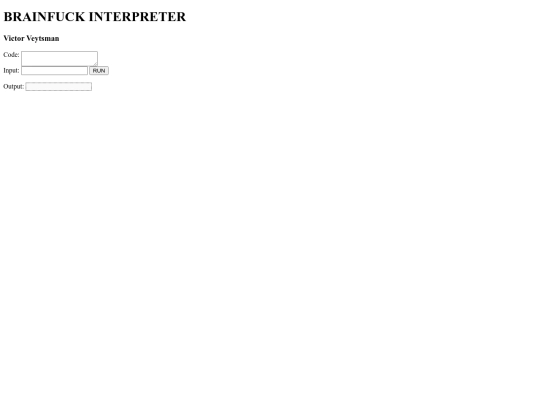 victortinkers/brainfuck screenshot