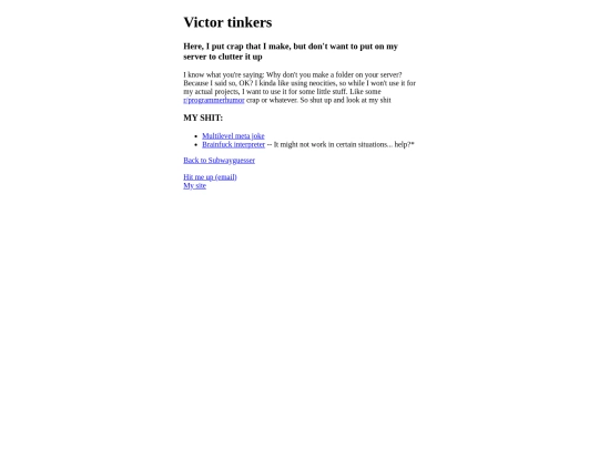 victortinkers screenshot