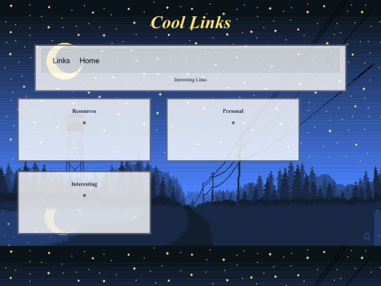 links screenshot