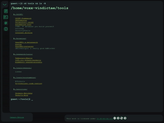 tools screenshot