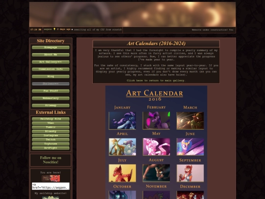 gallery/artcalendars screenshot
