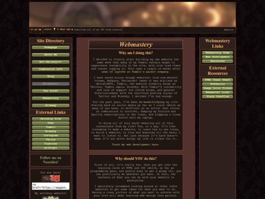 webmastery screenshot
