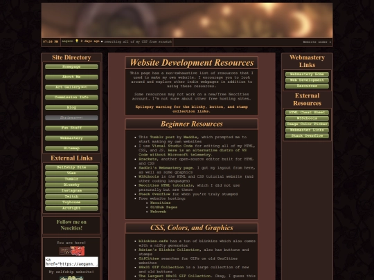 webmastery/resources screenshot