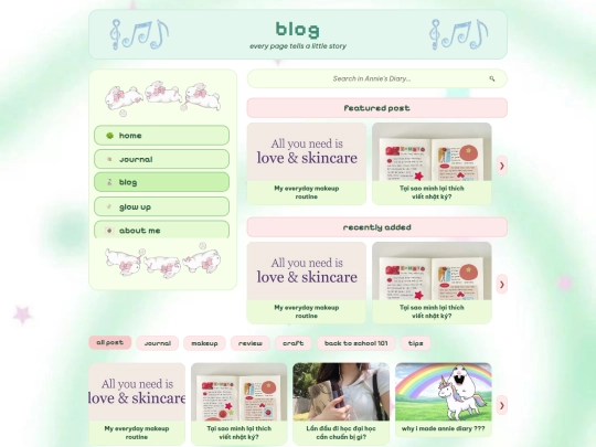 blog screenshot